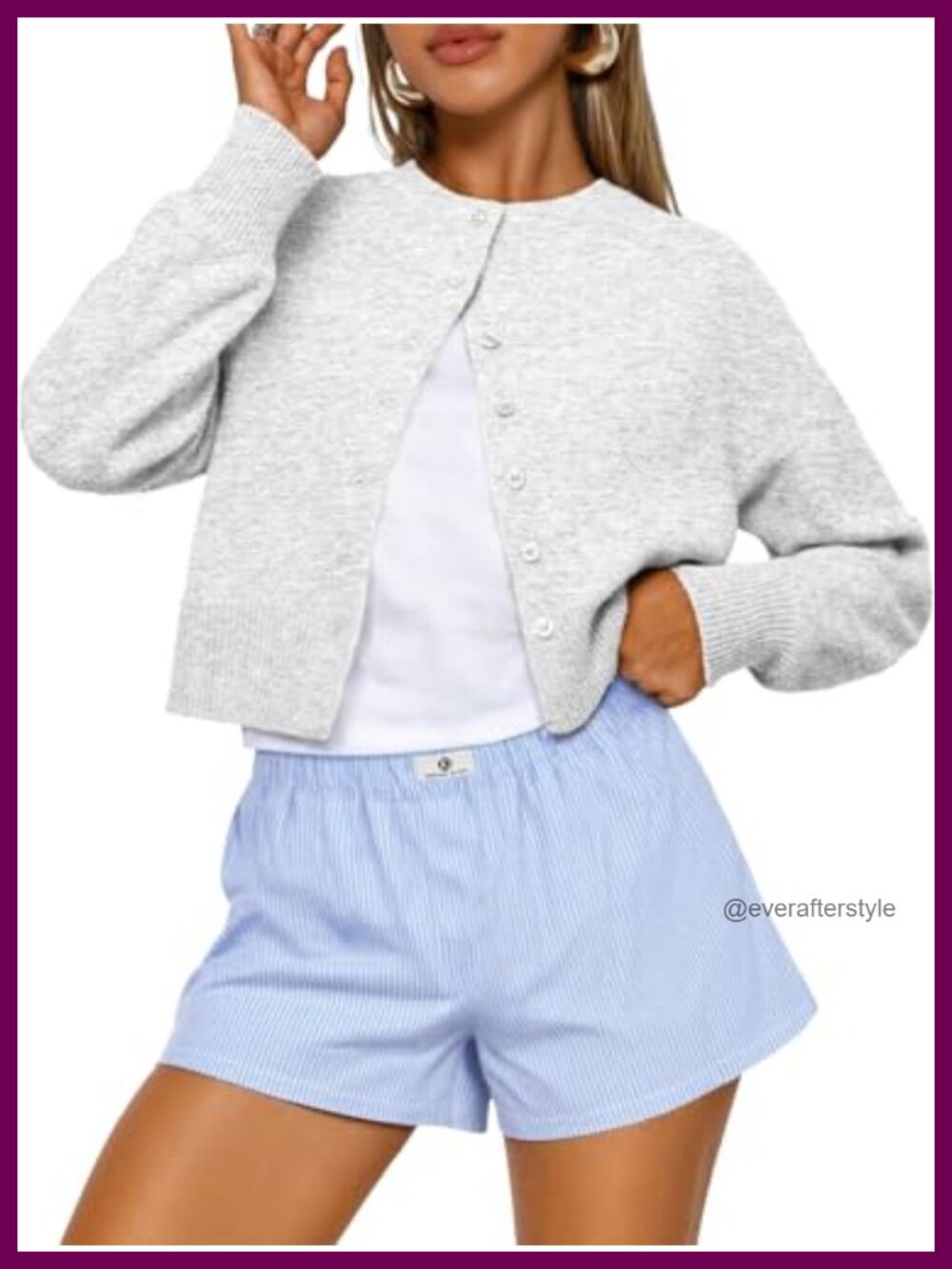 Women's Cropped Cardigan Sweater Buttery Soft Knit Lightweight Fall Layering